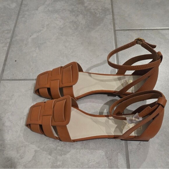 Franco Sarto Taylon Fisherman Sandals, Tan Size 10 - Picture 7 of 9